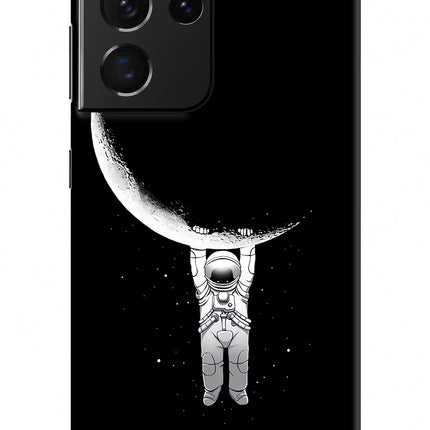 Moon Space Samsung S21 Ultra Hard Case Back Cover by Casekaro