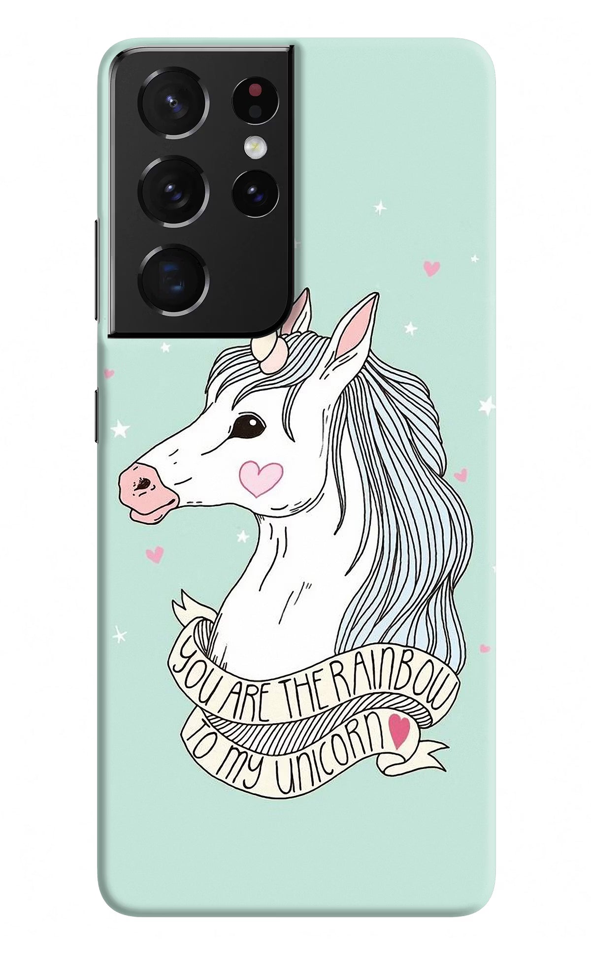 Unicorn Wallpaper Samsung S21 Ultra Hard Case Back Cover by Casekaro