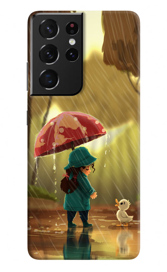 Rainy Day Samsung S21 Ultra Hard Case Back Cover by Casekaro