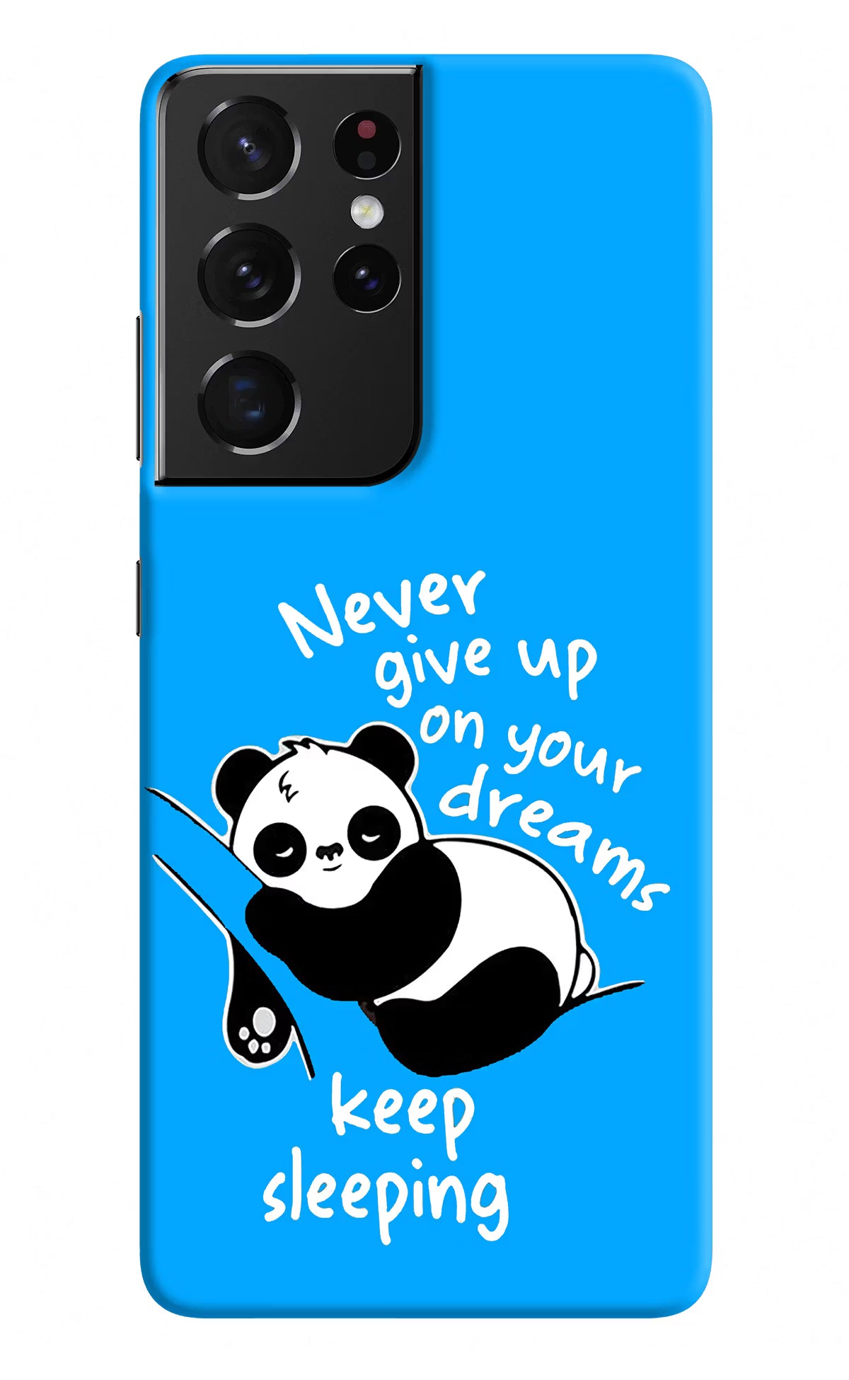 Keep Sleeping Samsung S21 Ultra Hard Case Back Cover by Casekaro