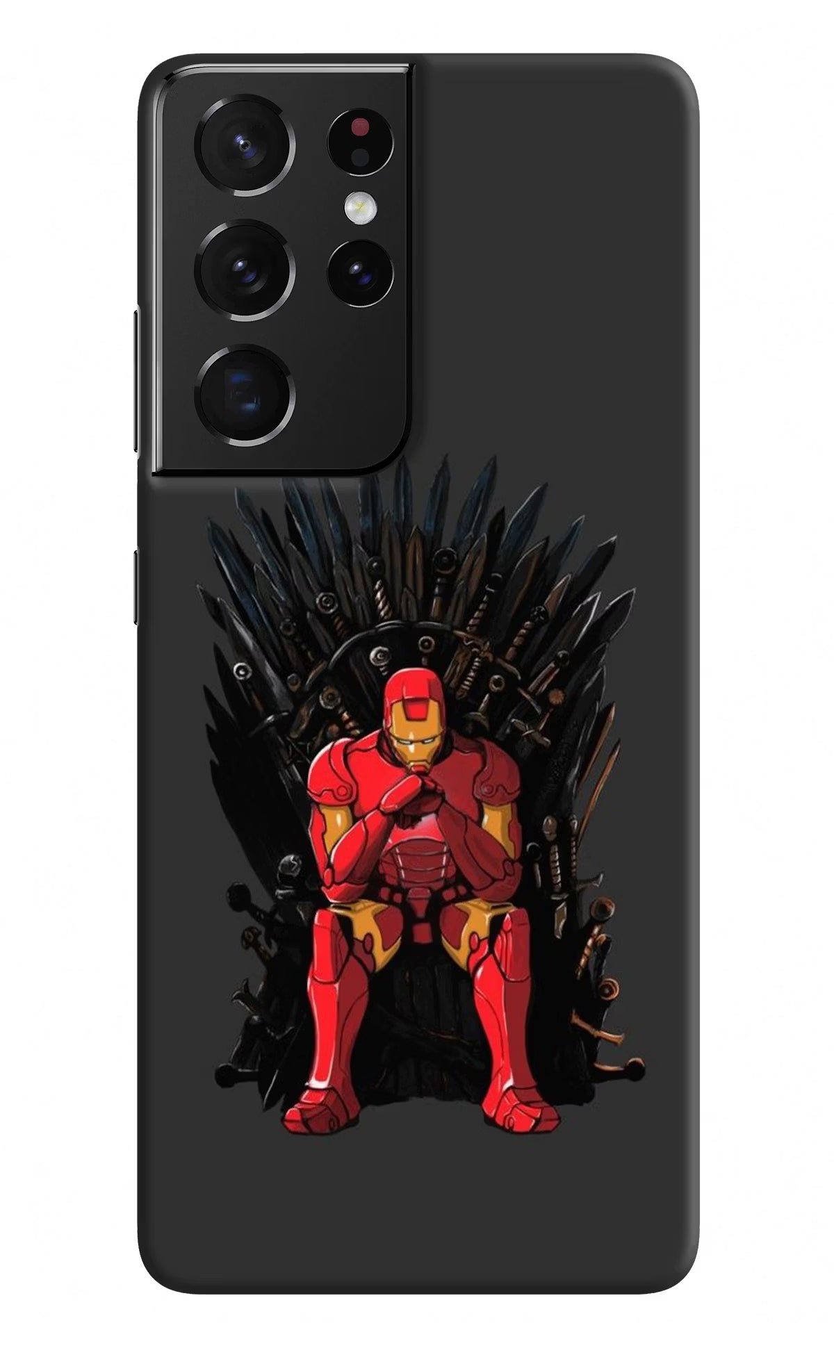 Ironman Throne Samsung S21 Ultra Hard Case Back Cover by Casekaro