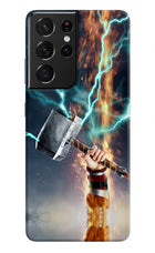 Thor Hammer Mjolnir Samsung S21 Ultra Hard Case Back Cover by Casekaro