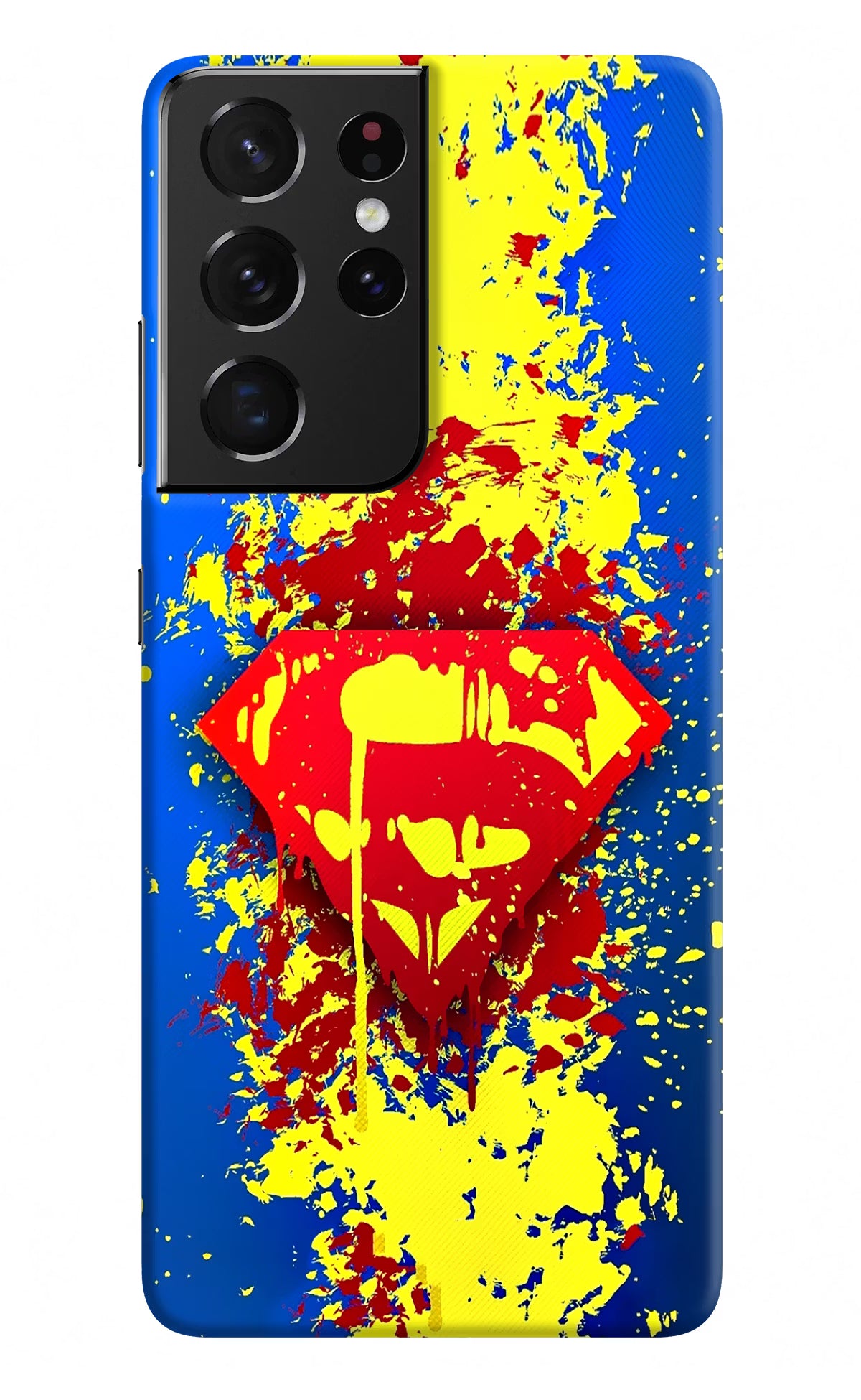 Superman logo Samsung S21 Ultra Hard Case Back Cover by Casekaro