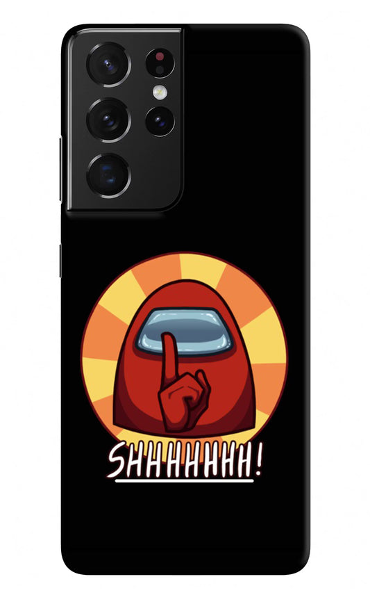 Among Us Shhh! Samsung S21 Ultra Hard Case Back Cover by Casekaro