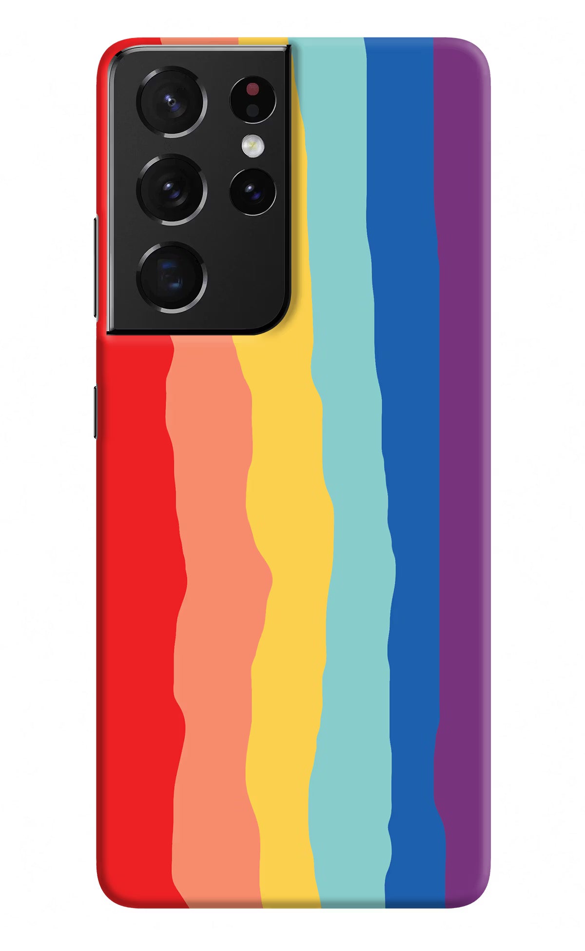 Rainbow Samsung S21 Ultra Hard Case Back Cover by Casekaro