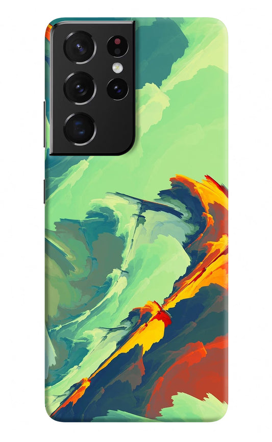 Paint Art Samsung S21 Ultra Hard Case Back Cover by Casekaro