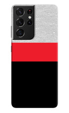 Tri Color Pattern Samsung S21 Ultra Hard Case Back Cover by Casekaro