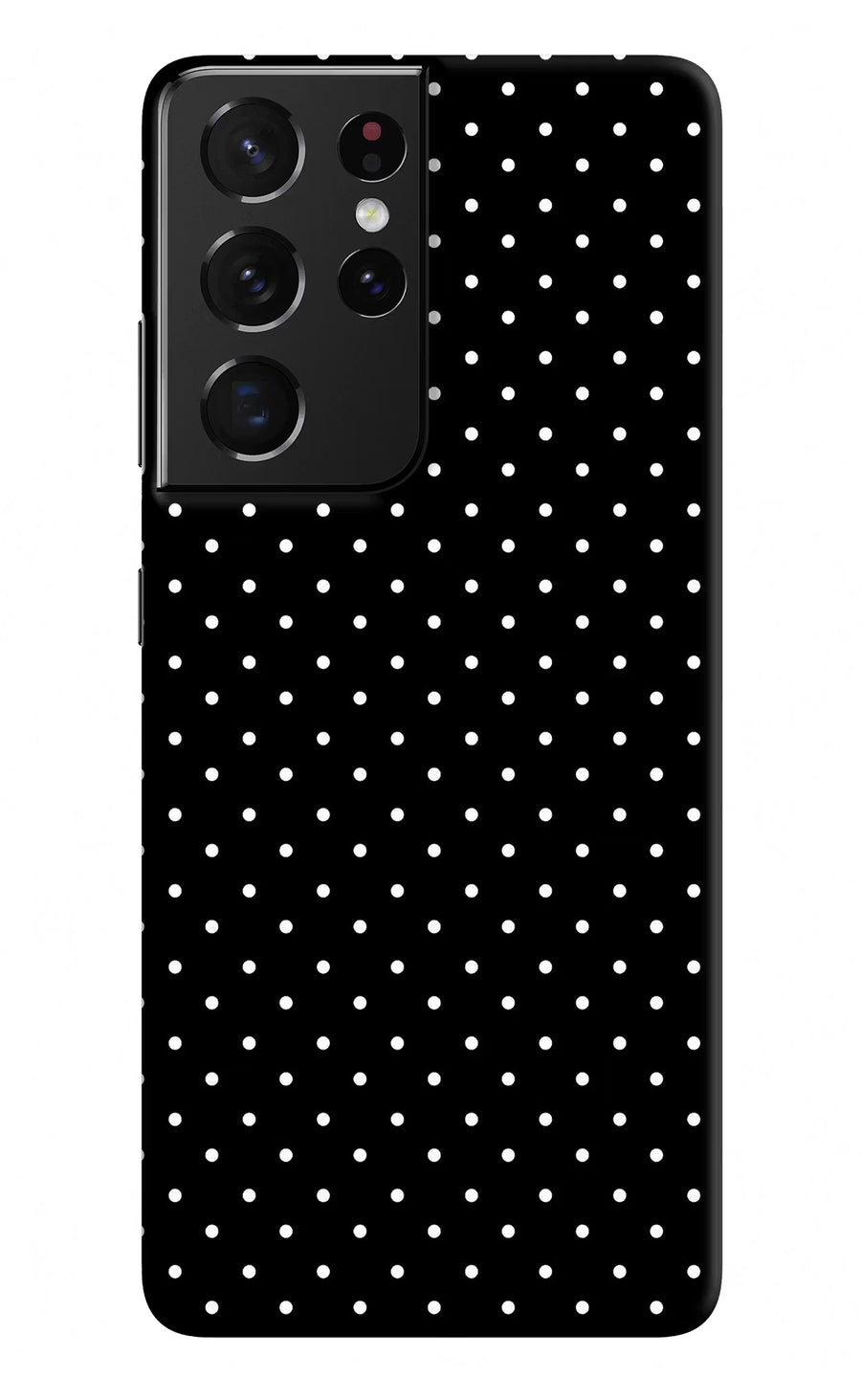 White Dots Samsung S21 Ultra Back Cover, Hard case