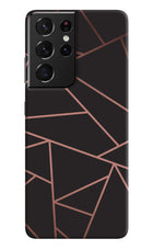Geometric Pattern Samsung S21 Ultra Hard Case Back Cover by Casekaro