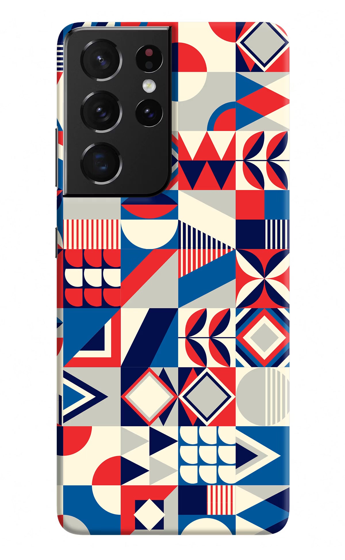 Colorful Pattern Samsung S21 Ultra Hard Case Back Cover by Casekaro