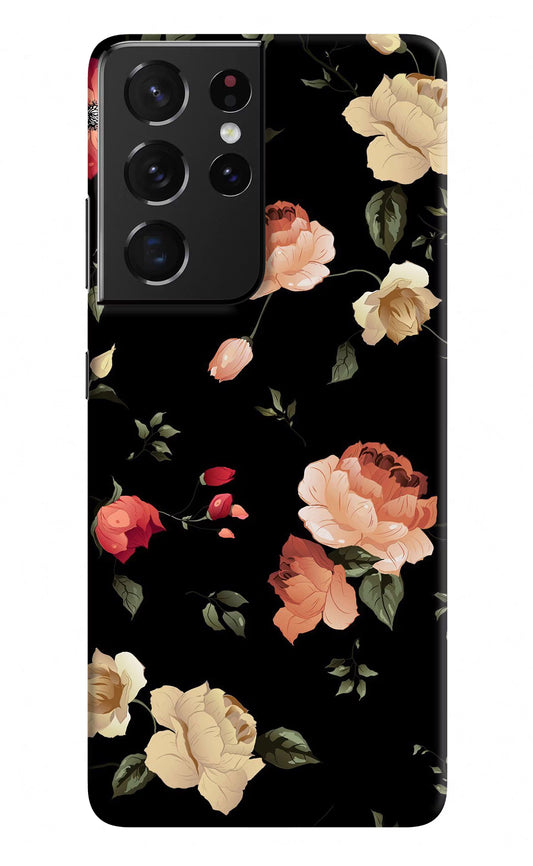 Flowers Samsung S21 Ultra Hard Case Back Cover by Casekaro