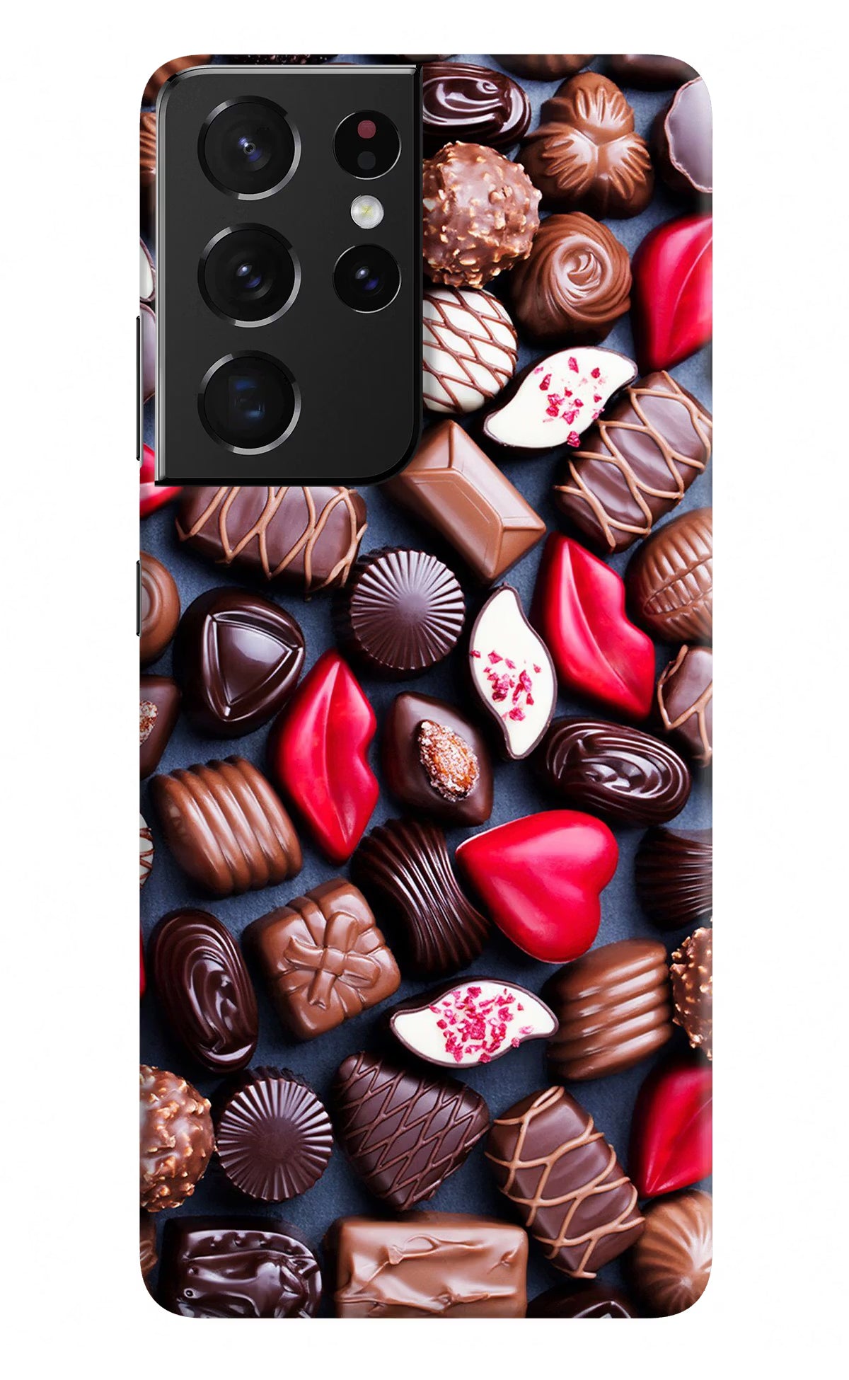 Chocolates Samsung S21 Ultra Hard Case Back Cover by Casekaro