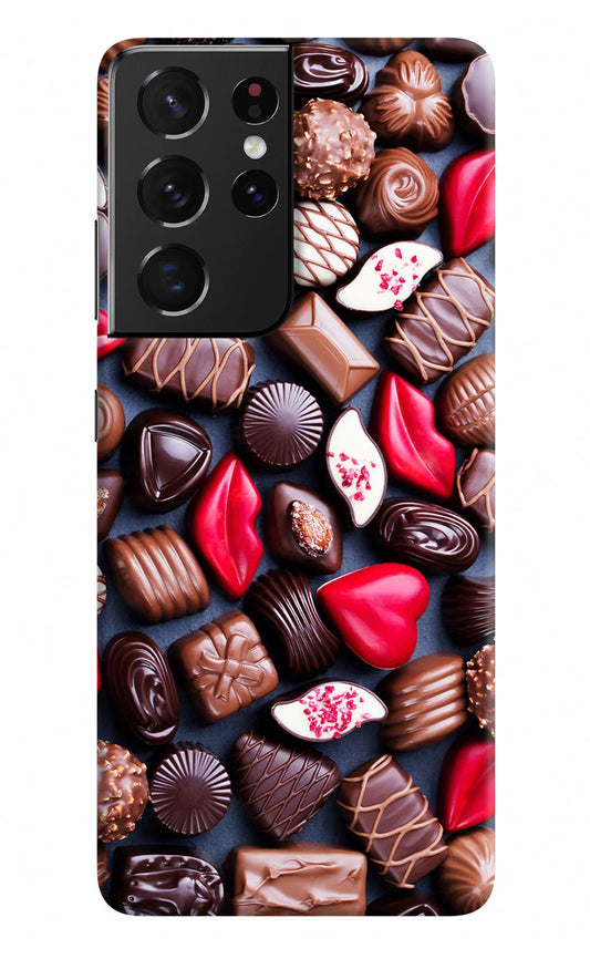 Chocolates Samsung S21 Ultra Hard Case Back Cover by Casekaro