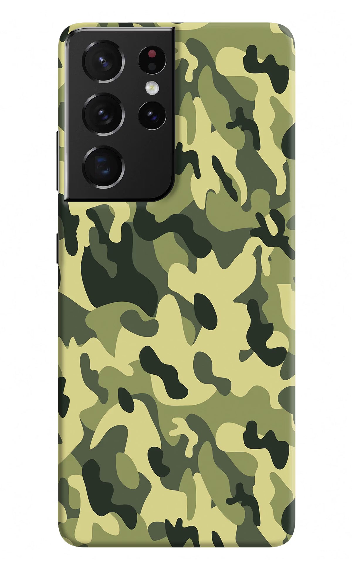 Camouflage Samsung S21 Ultra Hard Case Back Cover by Casekaro
