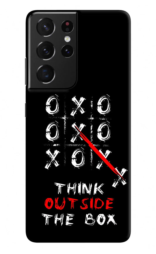 Think out of the BOX Samsung S21 Ultra Hard Case Back Cover by Casekaro