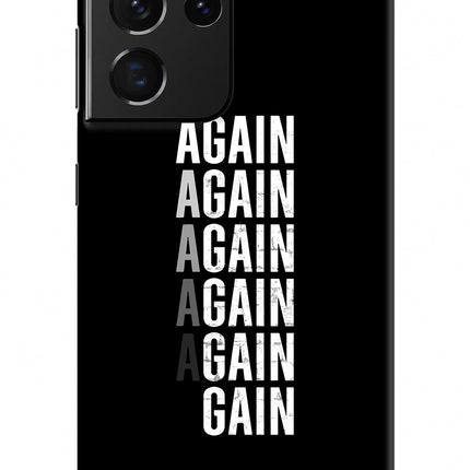Again Again Gain Samsung S21 Ultra Hard Case Back Cover by Casekaro