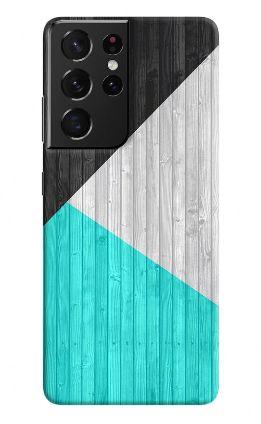 Wooden Abstract Samsung S21 Ultra Hard Case Back Cover by Casekaro