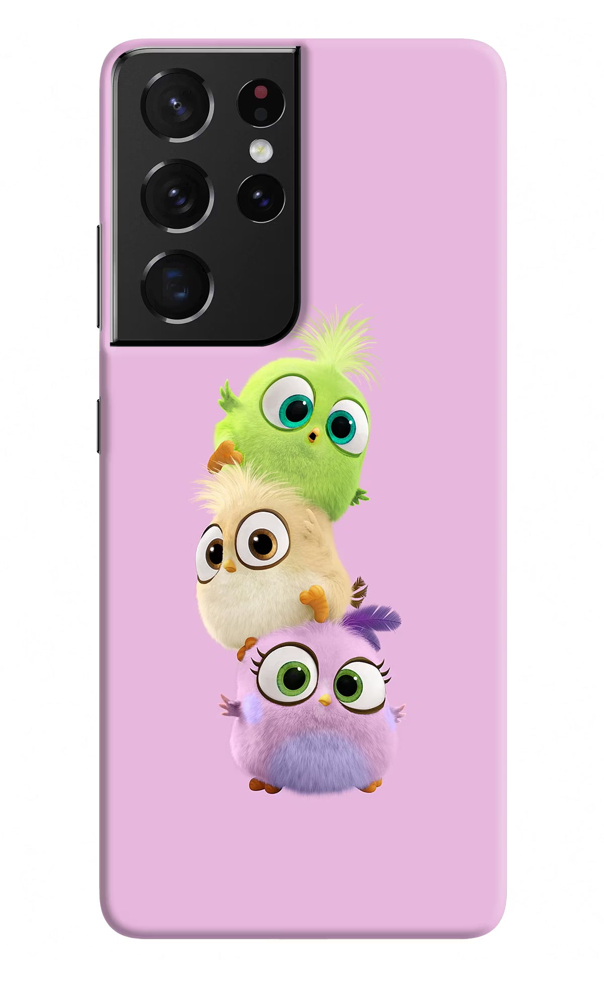 Cute Little Birds Samsung S21 Ultra Hard Case Back Cover by Casekaro