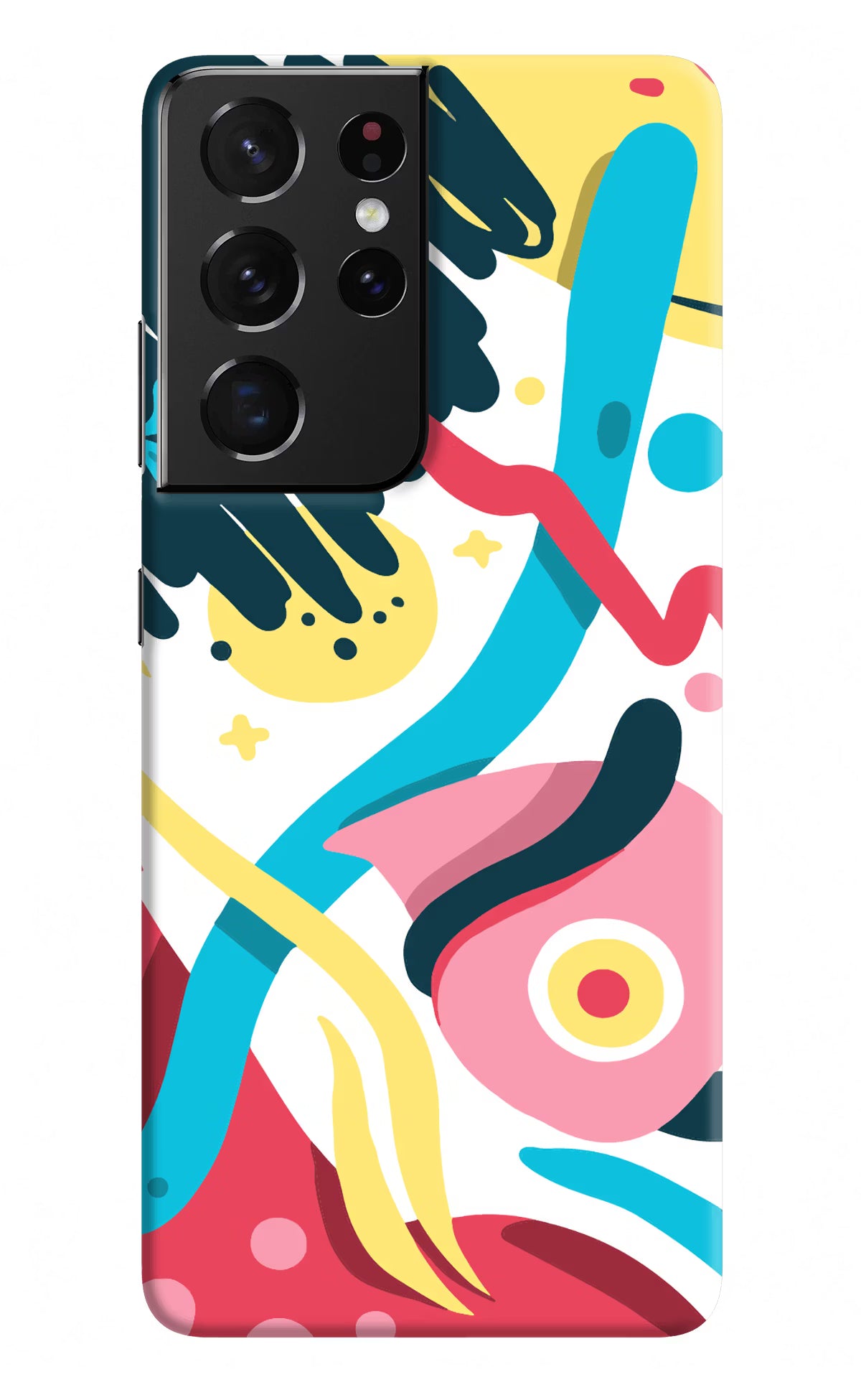 Trippy Samsung S21 Ultra Hard Case Back Cover by Casekaro