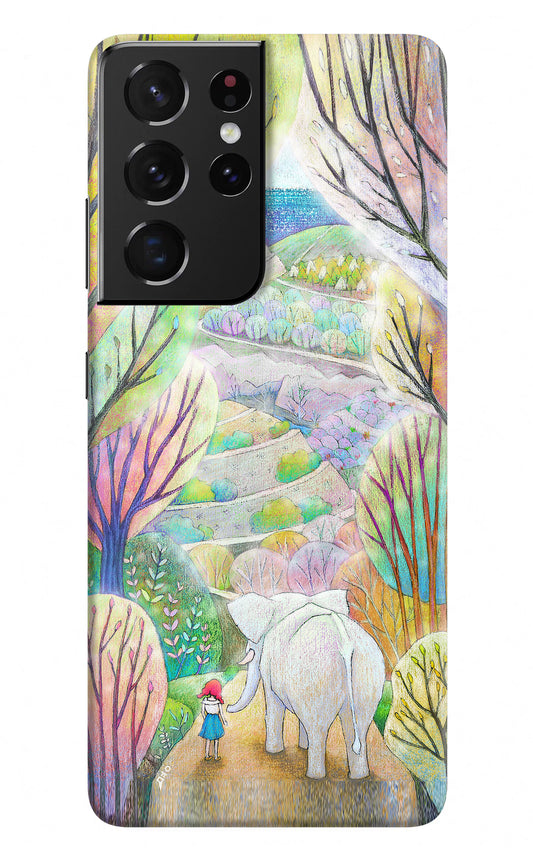 Nature Painting Samsung S21 Ultra Hard Case Back Cover by Casekaro