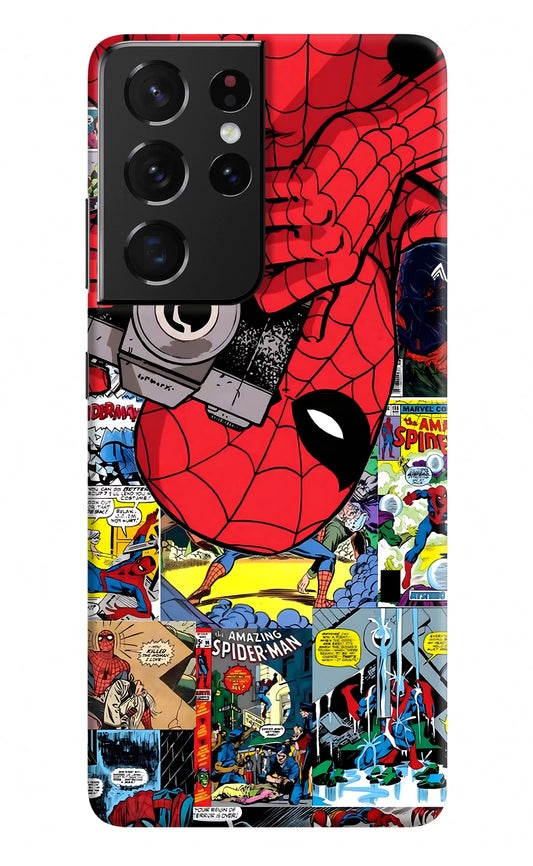 Spider Man Samsung S21 Ultra Hard Case Back Cover by Casekaro
