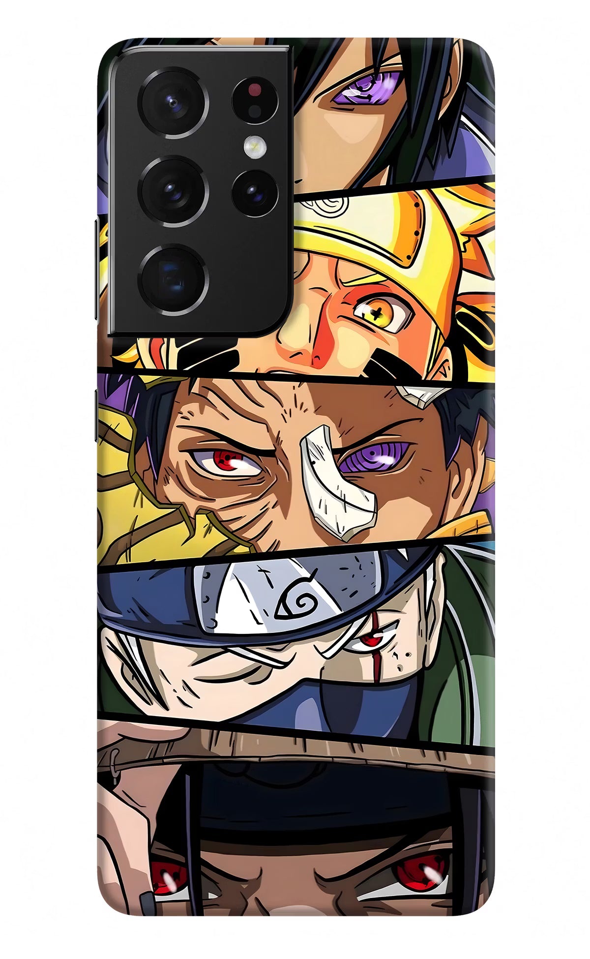 Naruto Character Samsung S21 Ultra Hard Case Back Cover by Casekaro