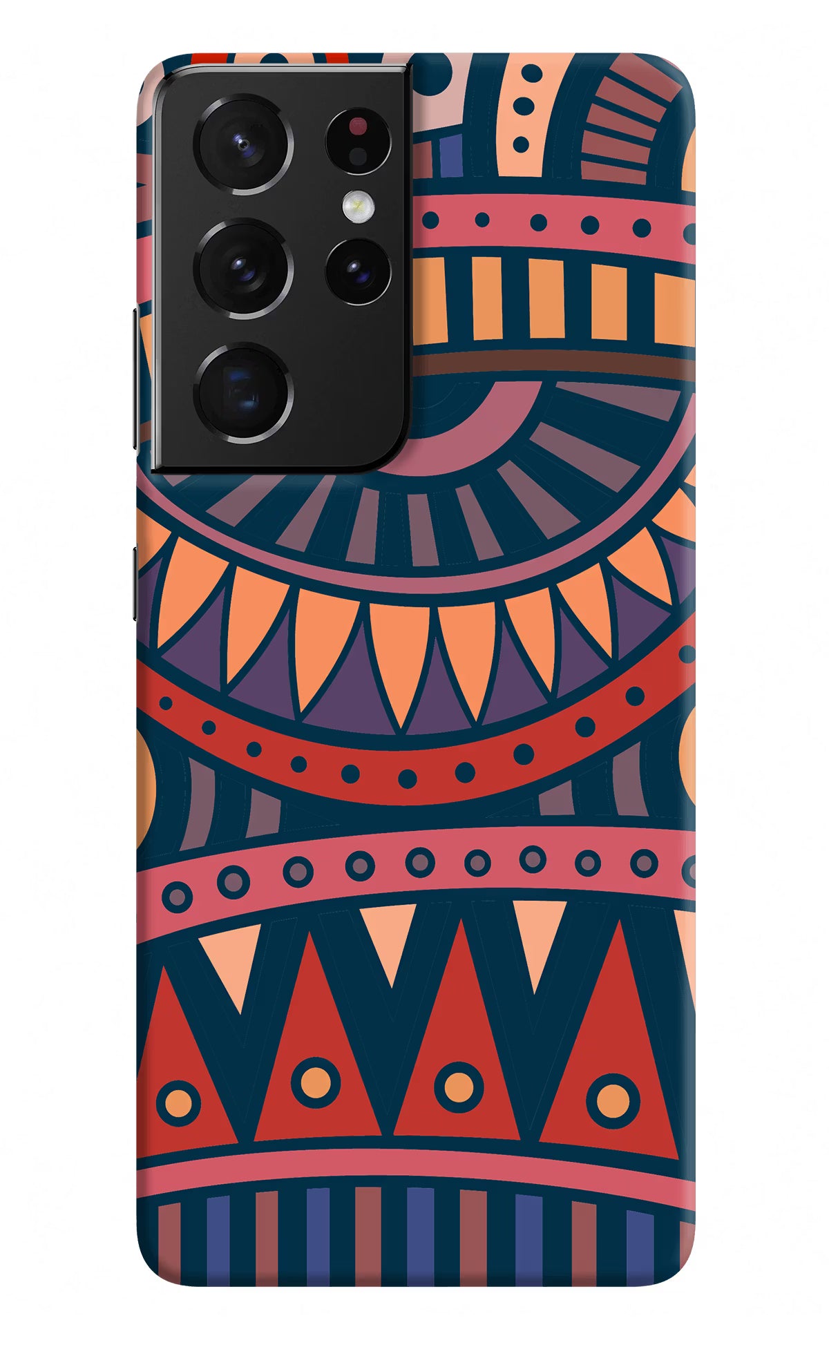 African Culture Design Samsung S21 Ultra Hard Case Back Cover by Casekaro