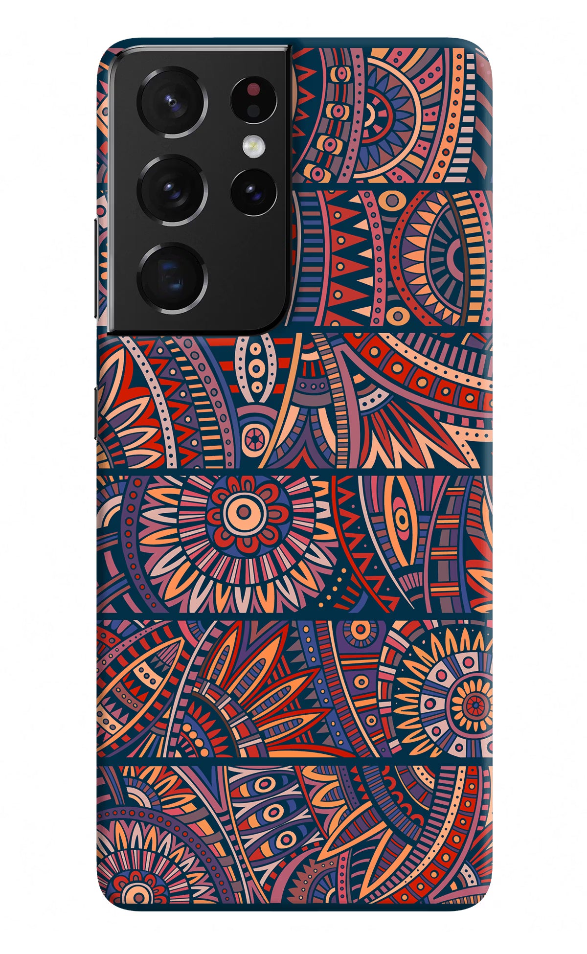 African Culture Design Samsung S21 Ultra Hard Case Back Cover by Casekaro