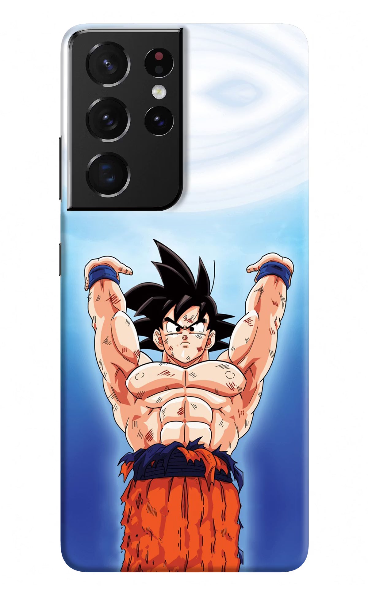 Goku Power Samsung S21 Ultra Hard Case Back Cover by Casekaro