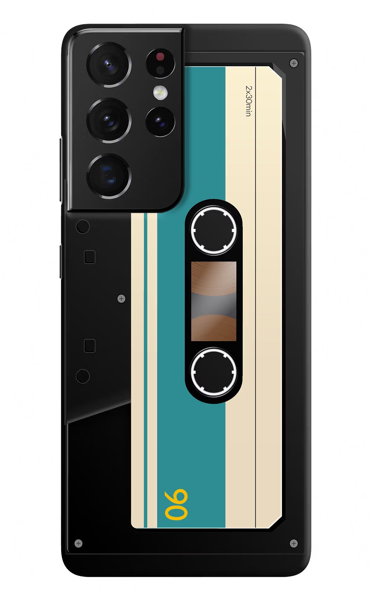 Cassette Samsung S21 Ultra Hard Case Back Cover by Casekaro