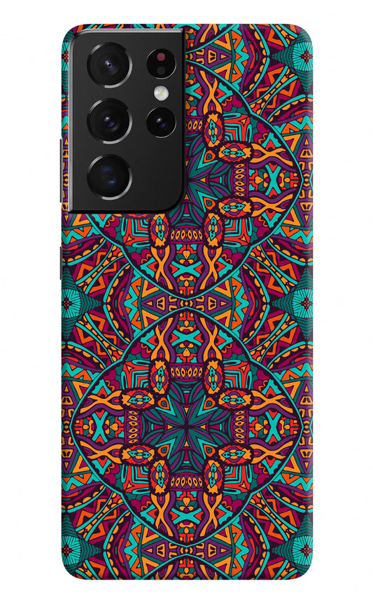 Colour Mandala Samsung S21 Ultra Hard Case Back Cover by Casekaro