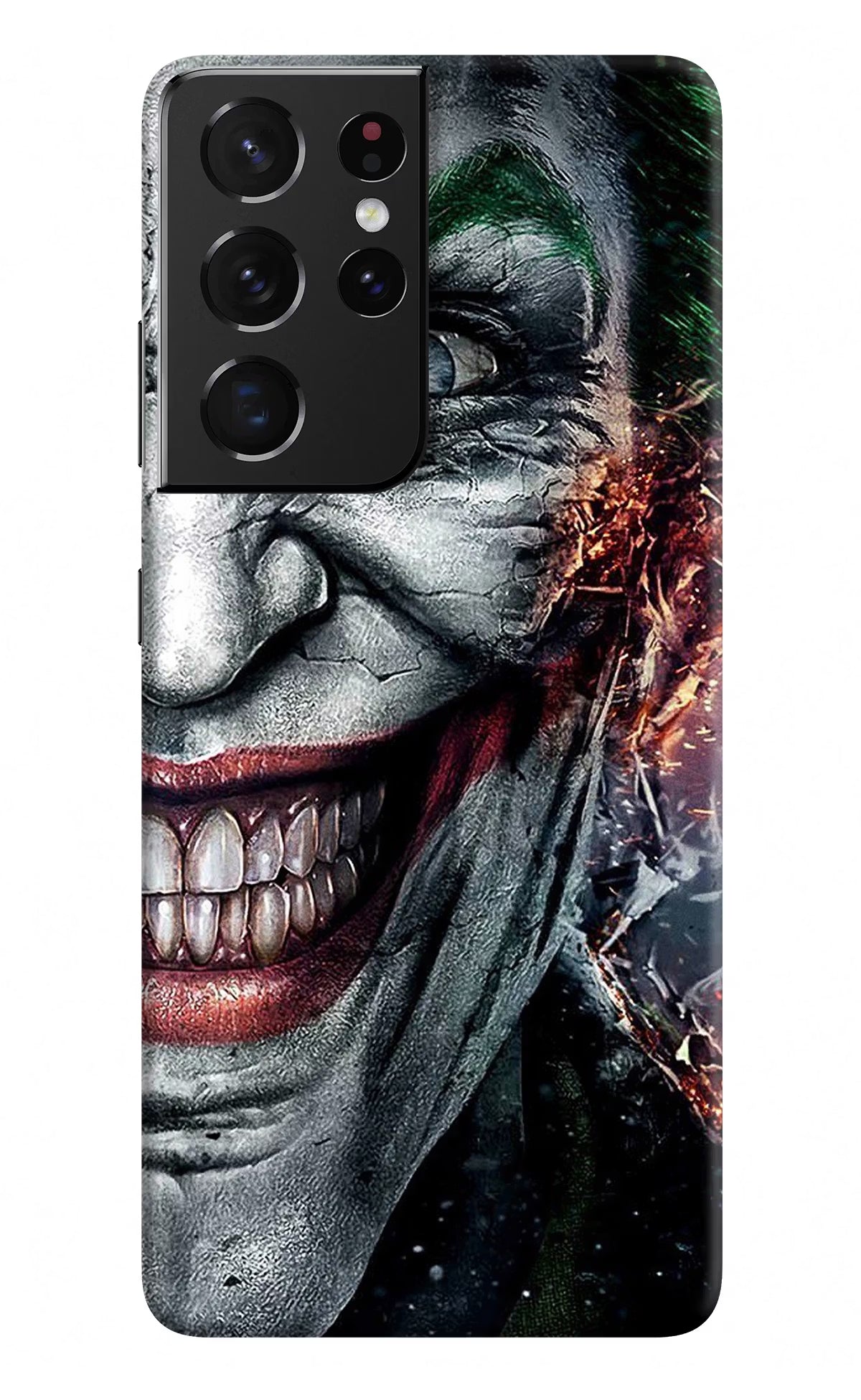 Joker Cam Samsung S21 Ultra Hard Case Back Cover by Casekaro