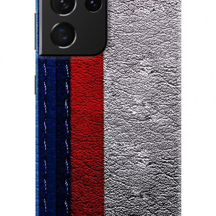 BMW Stripes Samsung S21 Ultra Hard Case Back Cover by Casekaro