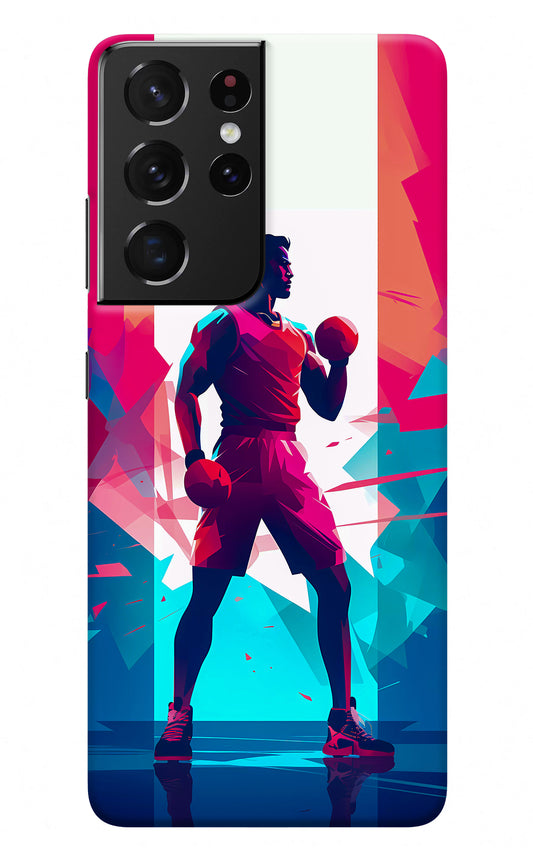 Champion Fighter (AI Generated) Samsung S21 Ultra Back Cover