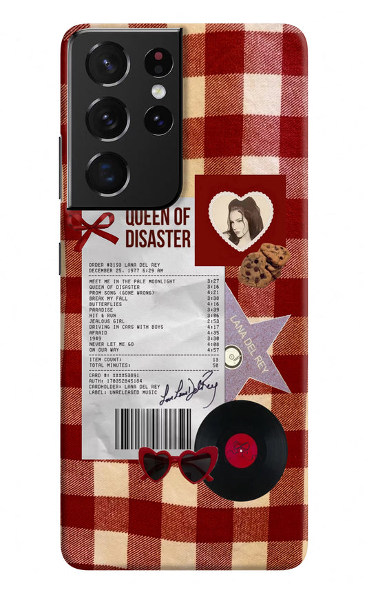 Queen of Disaster Samsung S21 Ultra Hard Case Back Cover by Casekaro