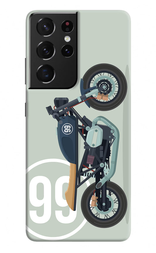 Classic Cafe Racer 99 Samsung S21 Ultra Hard Case Back Cover by Casekaro