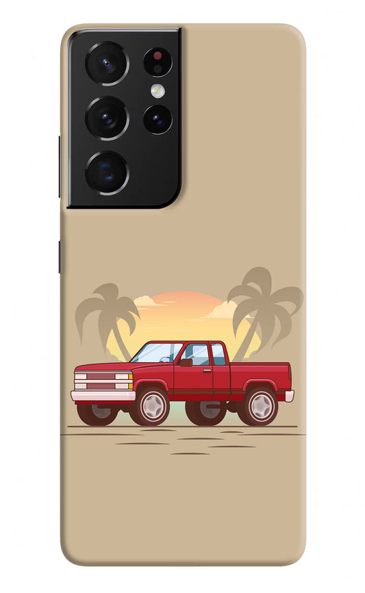 Desert Classic Drive Samsung S21 Ultra Hard Case Back Cover by Casekaro