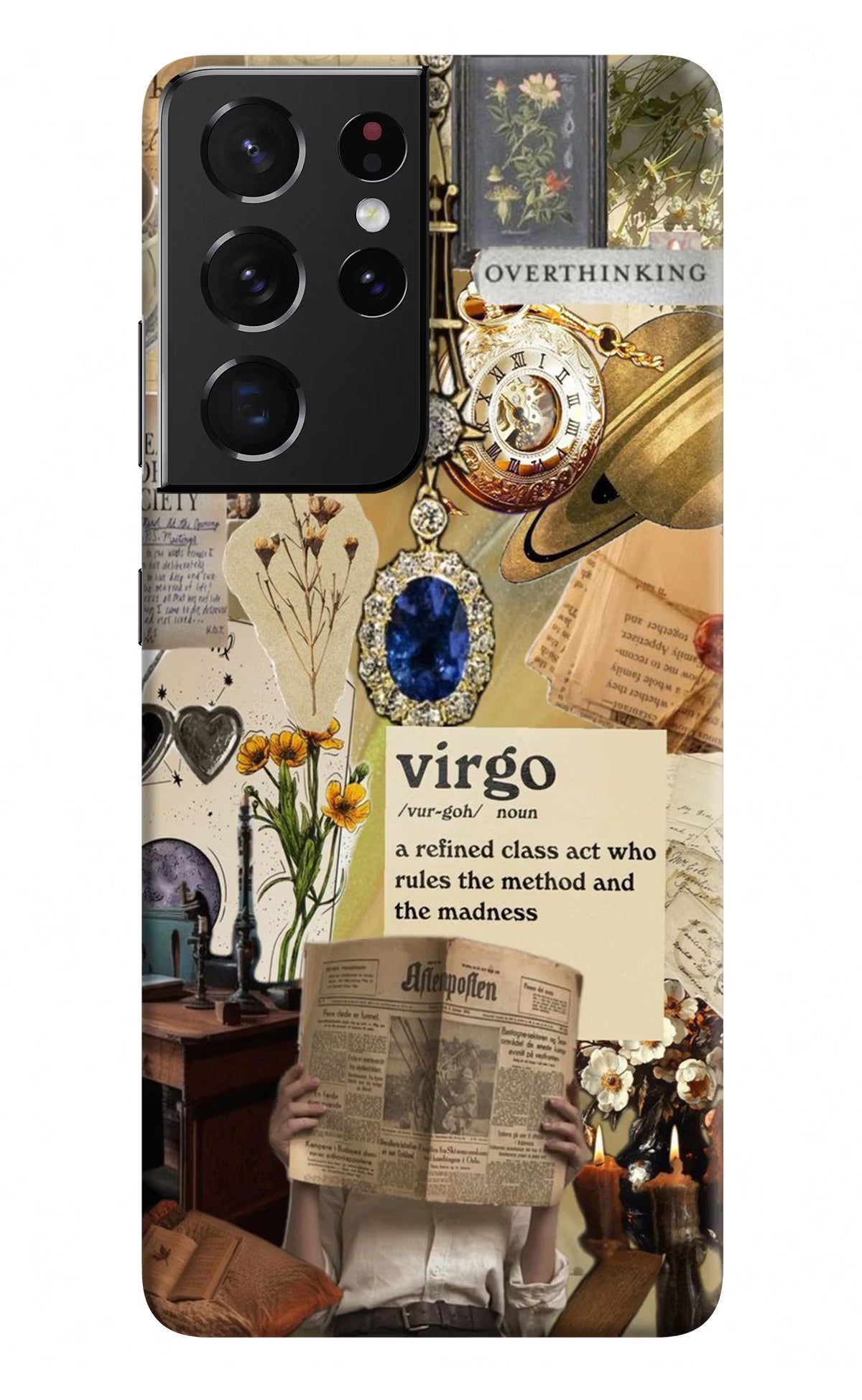 Virgo Zodiac Samsung S21 Ultra Hard Case Back Cover by Casekaro