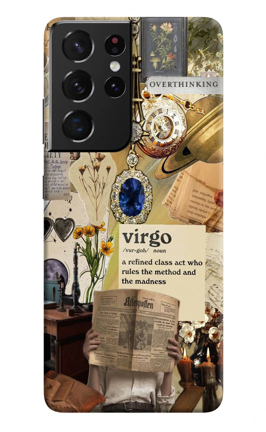 Virgo Zodiac Samsung S21 Ultra Hard Case Back Cover by Casekaro