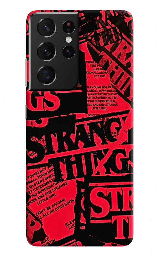 Ordinary Things Samsung S21 Ultra Hard Case Back Cover by Casekaro