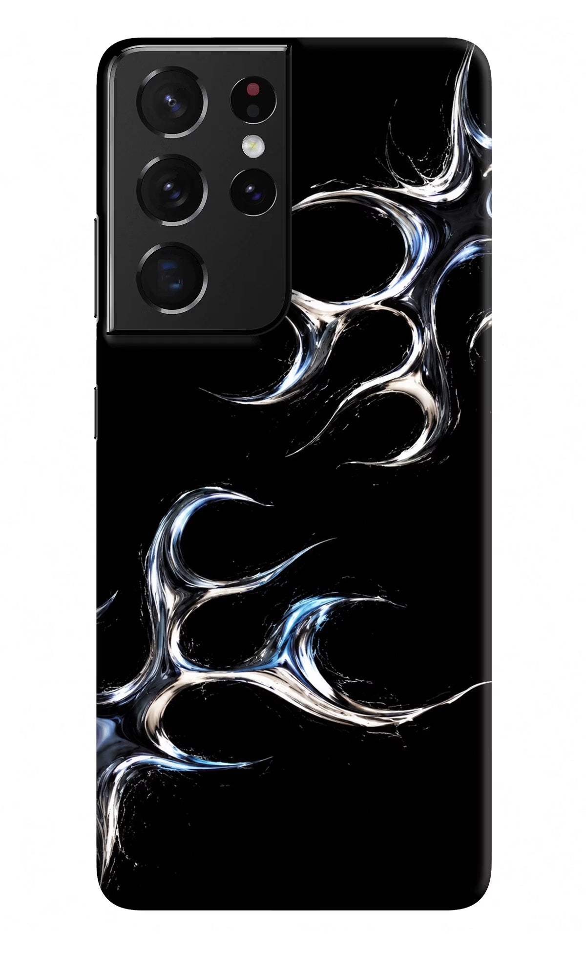 Chrome Tribal Samsung S21 Ultra Hard Case Back Cover by Casekaro