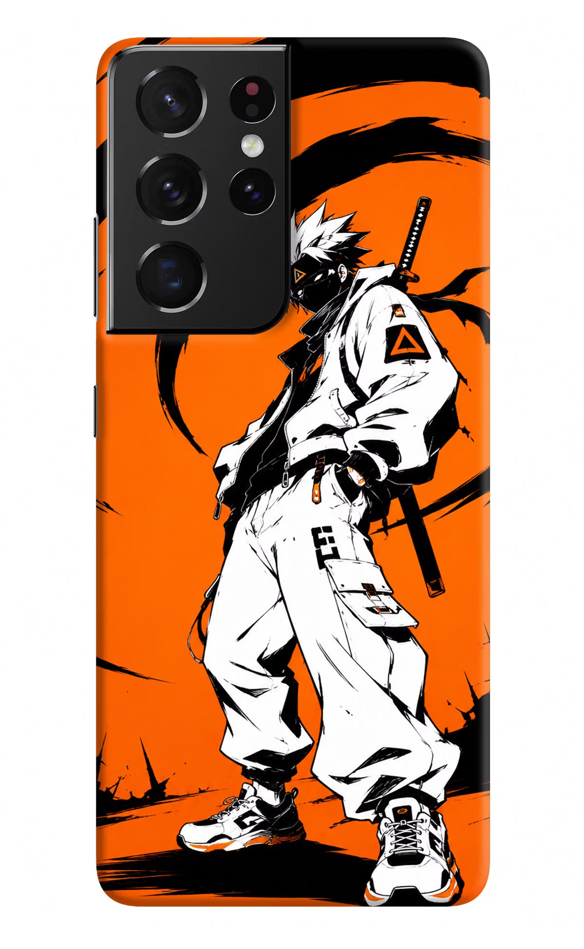 Street Samurai  Samsung S21 Ultra Hard Case Back Cover by Casekaro