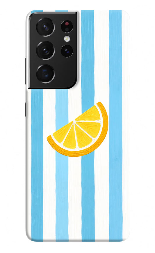Summer Lemon Samsung S21 Ultra Hard Case Back Cover by Casekaro