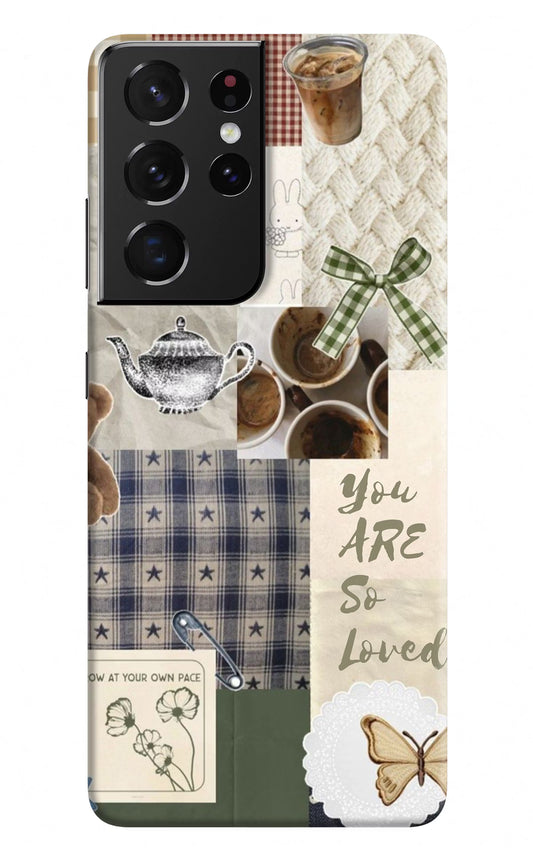 Cookie Samsung S21 Ultra Hard Case Back Cover by Casekaro
