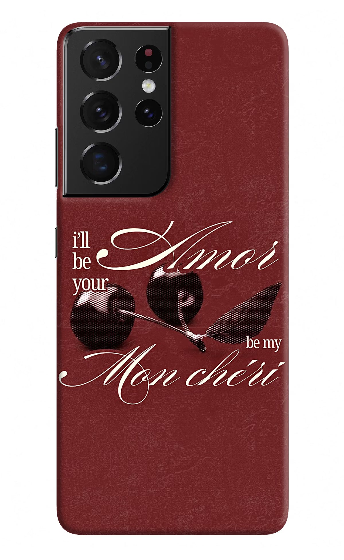 Velvet Cherry Samsung S21 Ultra Back Cover