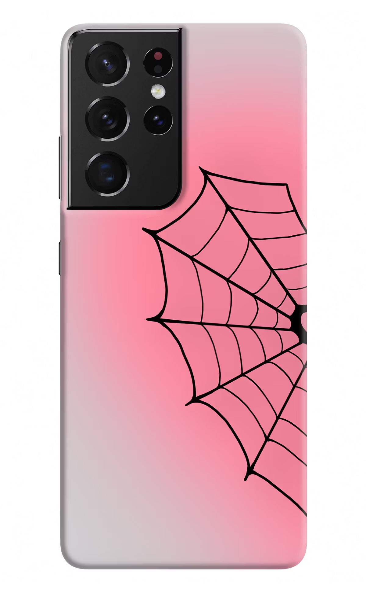 Pink Web Samsung S21 Ultra Back Cover