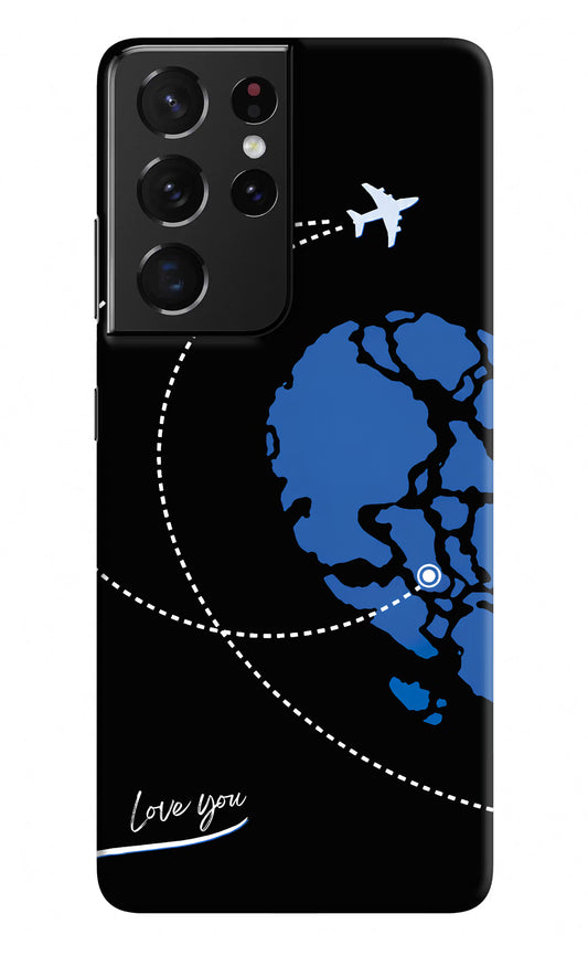 Love Orbit Samsung S21 Ultra Hard Case Back Cover by Casekaro