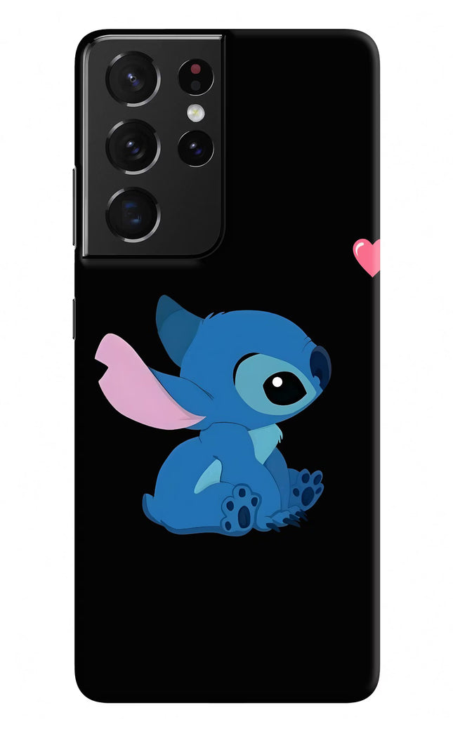 Stitch Crush Samsung S21 Ultra Hard Case Back Cover by Casekaro
