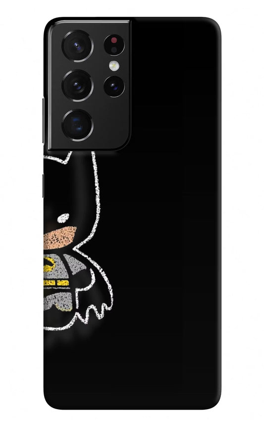 Bat Kitty Samsung S21 Ultra Hard Case Back Cover by Casekaro