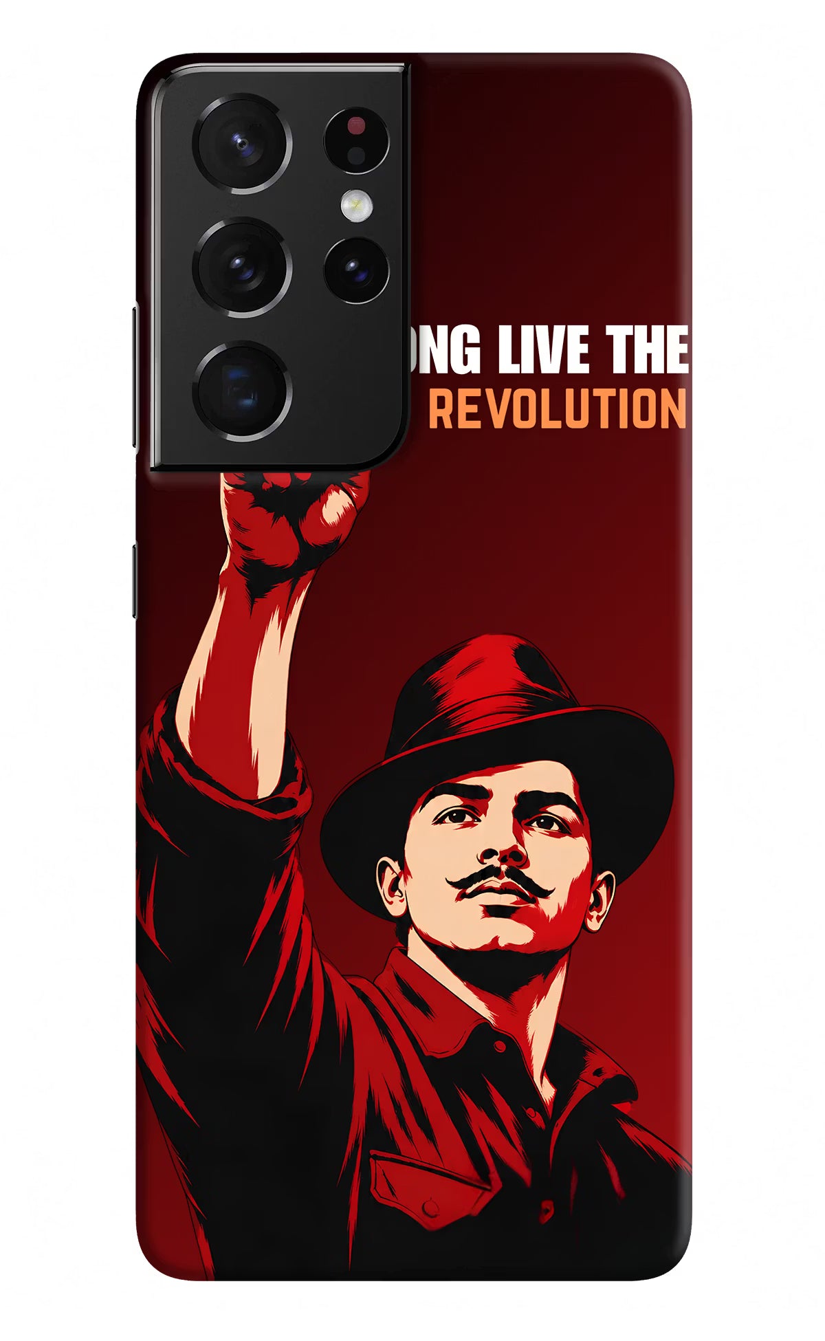 Bhagat Singh Revolution Samsung S21 Ultra Back Cover